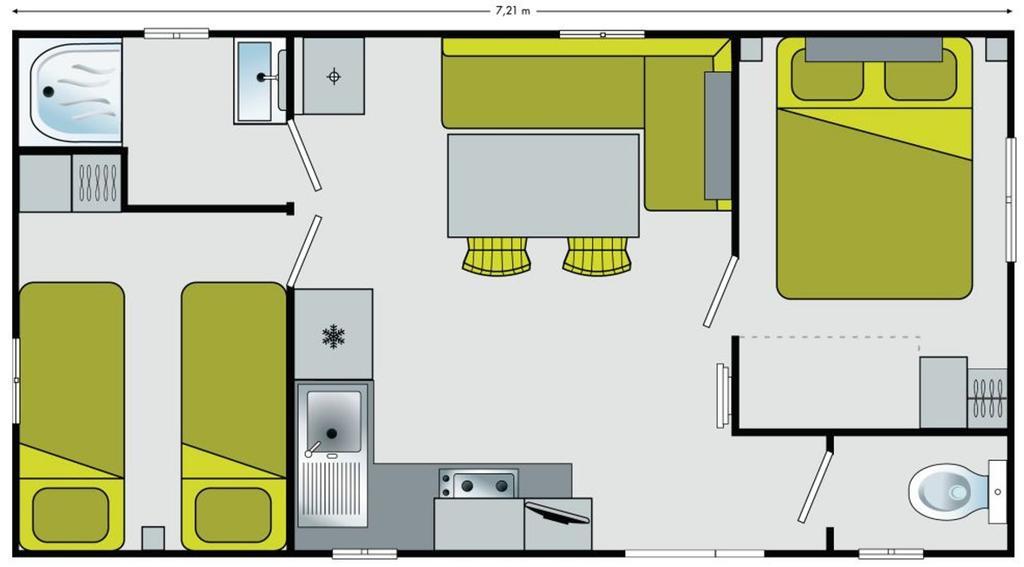 Mobil-Home 4 Pers Dans Camping 4 Etoiles La Palmyre Exterior foto